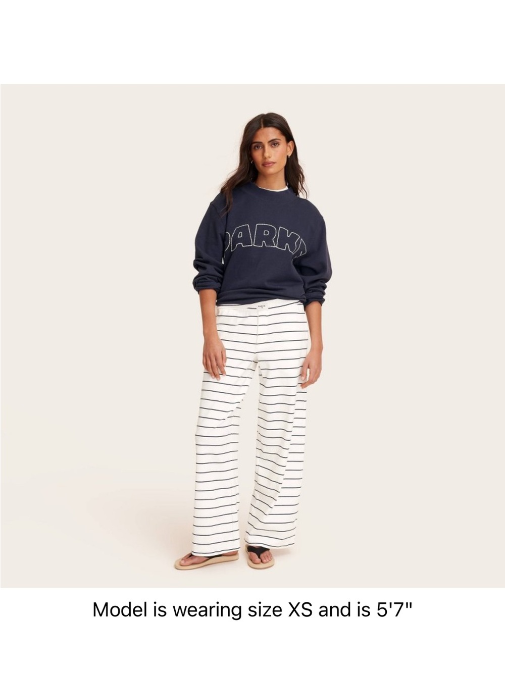 White Striped Lounge Pants